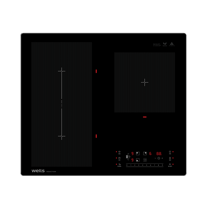 웰스 전기레인지 3구 인덕션 